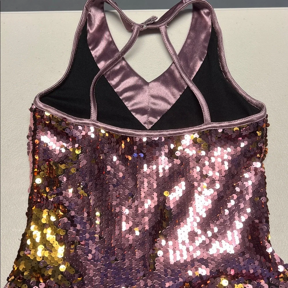 Sparkling Purple/Pink Kids Dance Costume Sz M